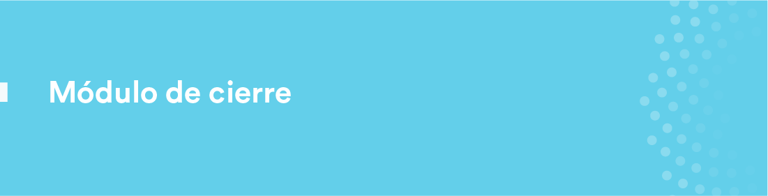 Módulo de cierre
