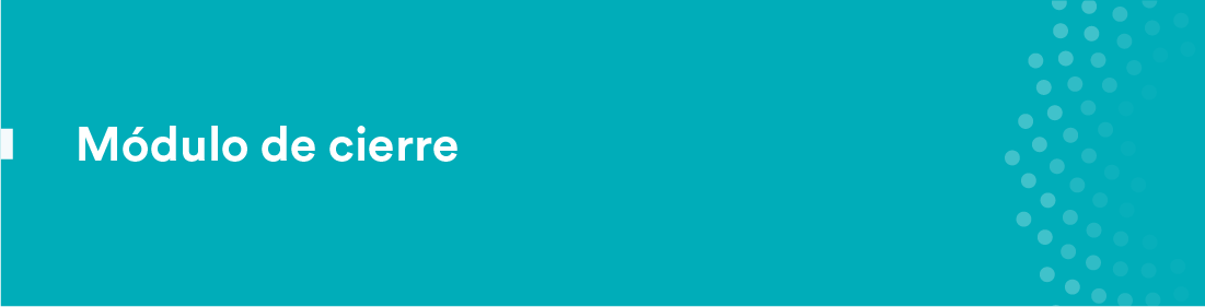 Módulo de cierre