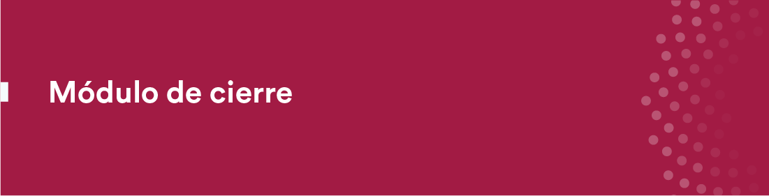 Módulo de cierre