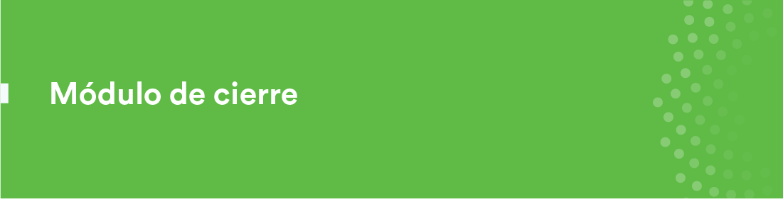 Módulo de cierre