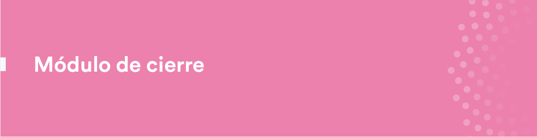 Módulo de cierre